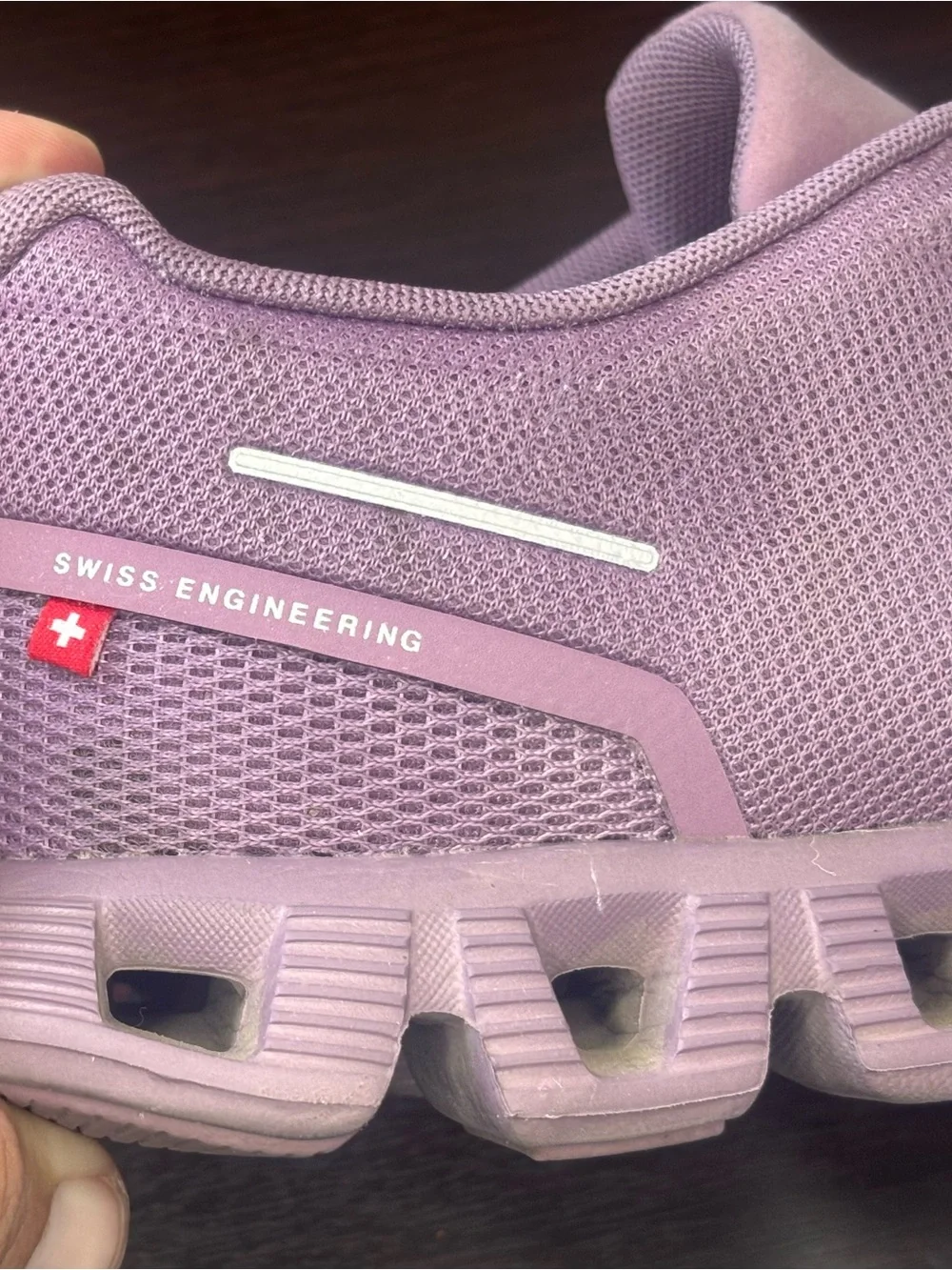 On Cloud 6 Waterproof Shoes Mauve/Purple Women’s Size 7 - Picture 16 of 16